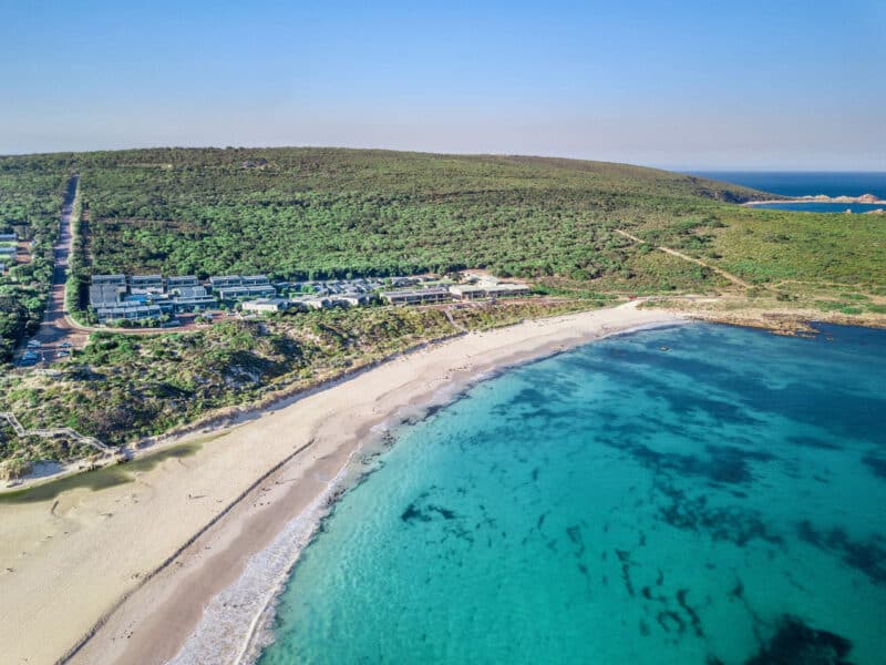 Smiths Beach Resort Western Australia aerial view. Credit Bobby Bense
