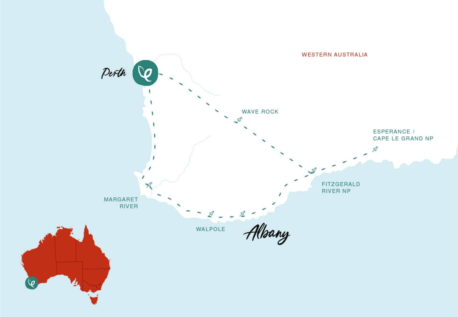 Margaret River and Esperance Adventure Tour from Perth