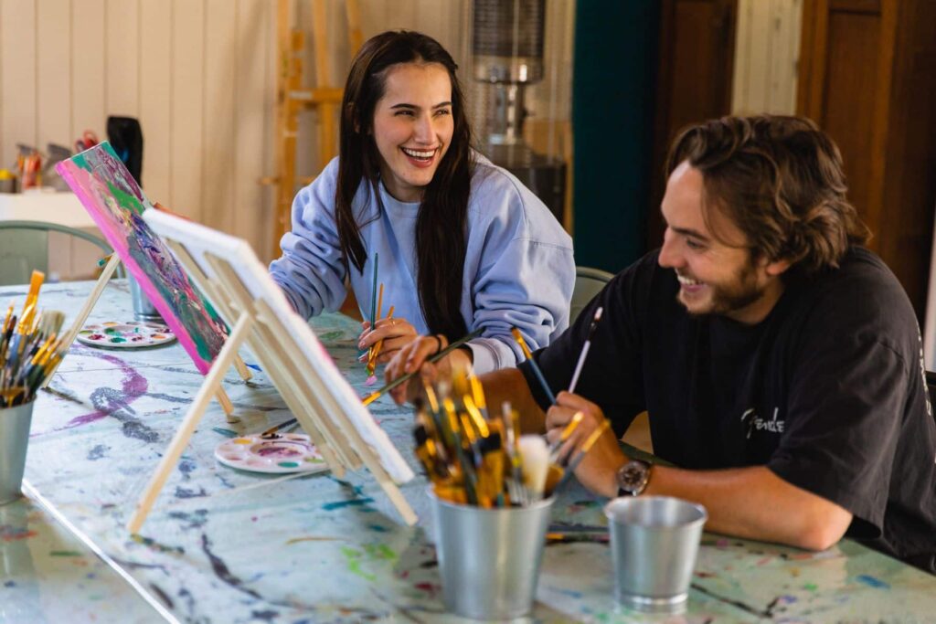 Art Class on yoga and wine tour
