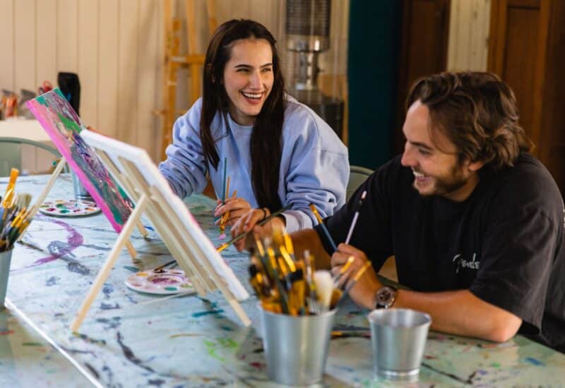 Art Class on yoga and wine tour