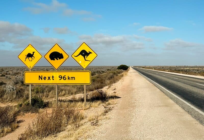 Nullarbor Plain road sign