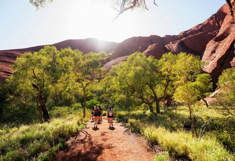 Adelaide to Alice Springs Tour - Uluru base walk